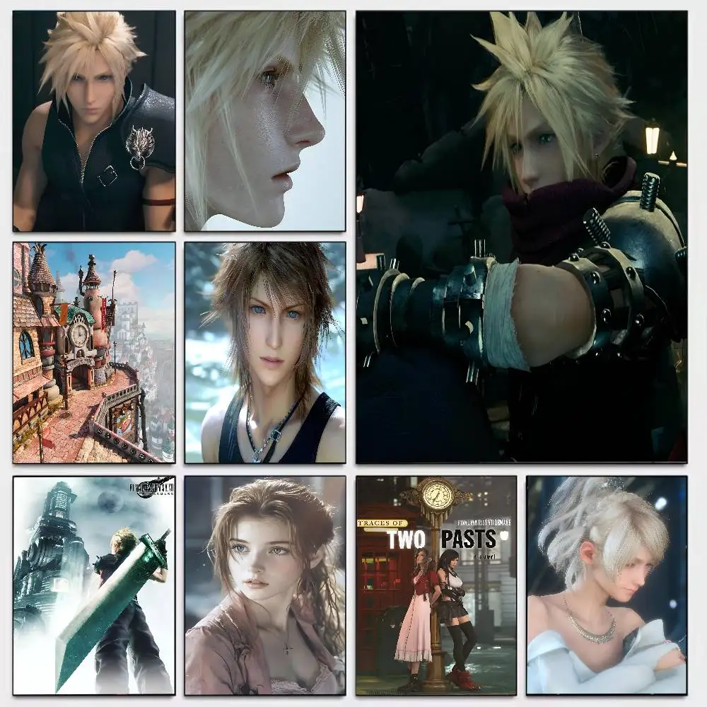 Anime Game F-Final Fantasy Poster Art With Prints Home Bedroom Living Room Decoration Gift