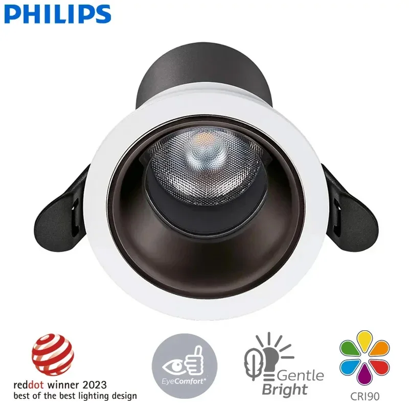 Philips G2 RS280 LED Spotlight Semi Recessed Home Ceiling Recessed Lamp Light 220V‑240V 4000K Natural White CRI90 50° Beam Angle