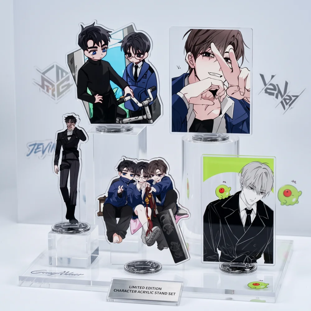 Ghost Office Acrylic Stand Ghost Story Work Office Action Figure Kim Soleum Model Plate Desk Decor Cosplay Fans Gift Keychain