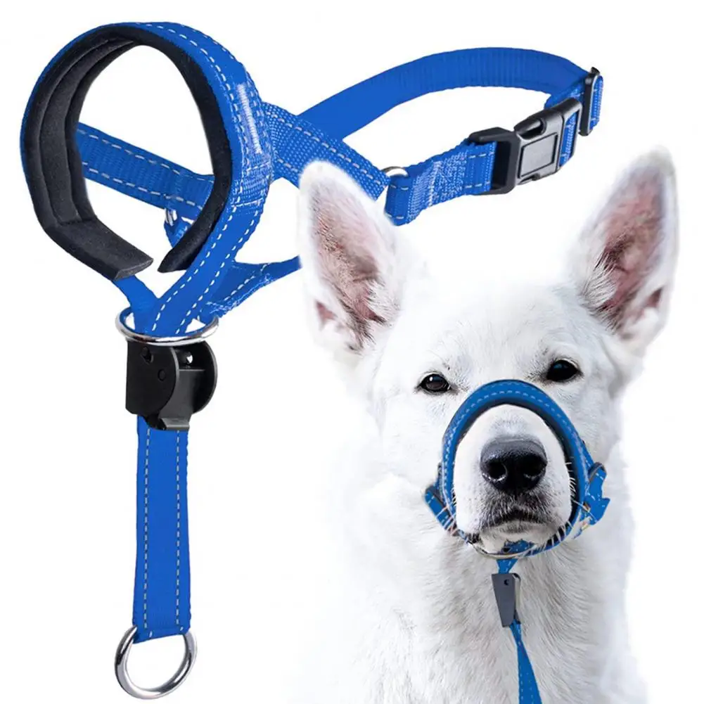 

Quick Release Dog Mouth Cover Adjustable Comfortable Dog Muzzle Quick Release Anti-bite Breathable Mouth Cover for Training Pet