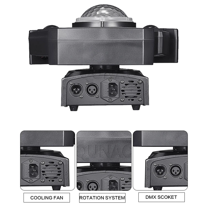 New! LED Party Lights Lyrical Dream Sound RGBW Dmx Dance Event Device Indoor Home Party Dj Strobe Light Club Bar Laser Projector