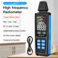 Mestek EMF Detector Meter 30MHz~8Ghz Electromagnetic Field Radiation Radio Frequency USB Type-C Dosimeter Gauss Geiger Meter