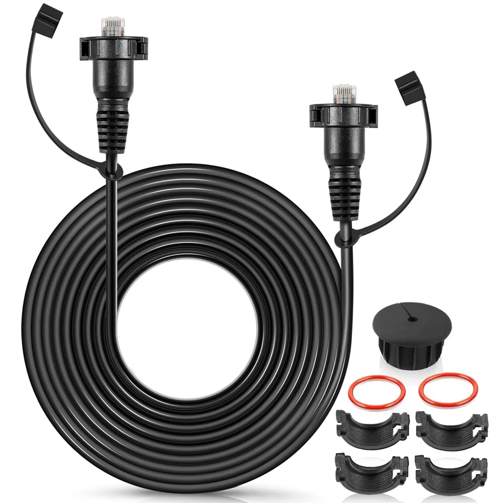 

30Foot Marine Network Cable for Garmin GPSMAP Fish Finder Radar GMR GMS 10-RJ45 Male to Male Ethernet Cable for Garmin Navigatio