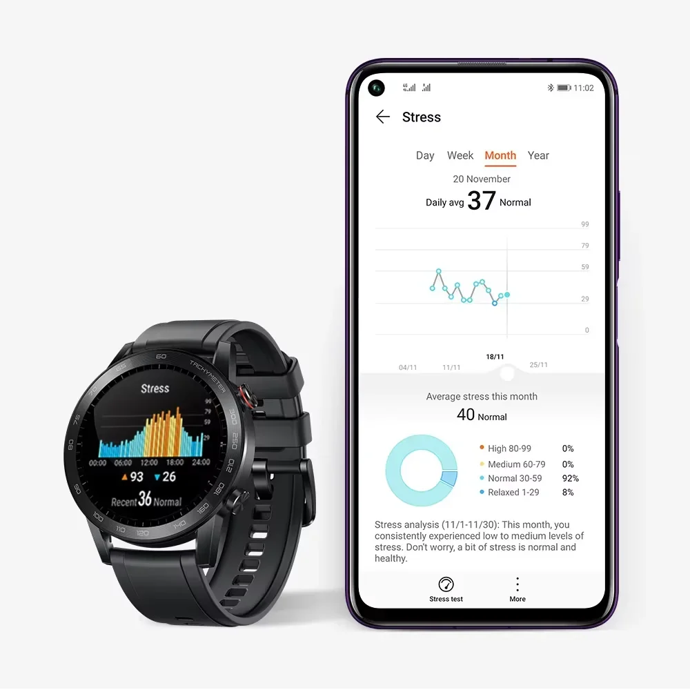 Honor GS 3i Smart Watch Bluetooth 5.1 Blood Oxygen Battery Life 14 Days Waterproof Smartwatch