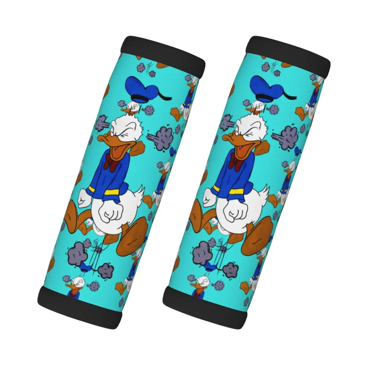 

Custom Donald Duck 2 Pcs Luggage Handle Wrap Refrigerator Handle Funny Cartoon Suitcases Travel Accessories