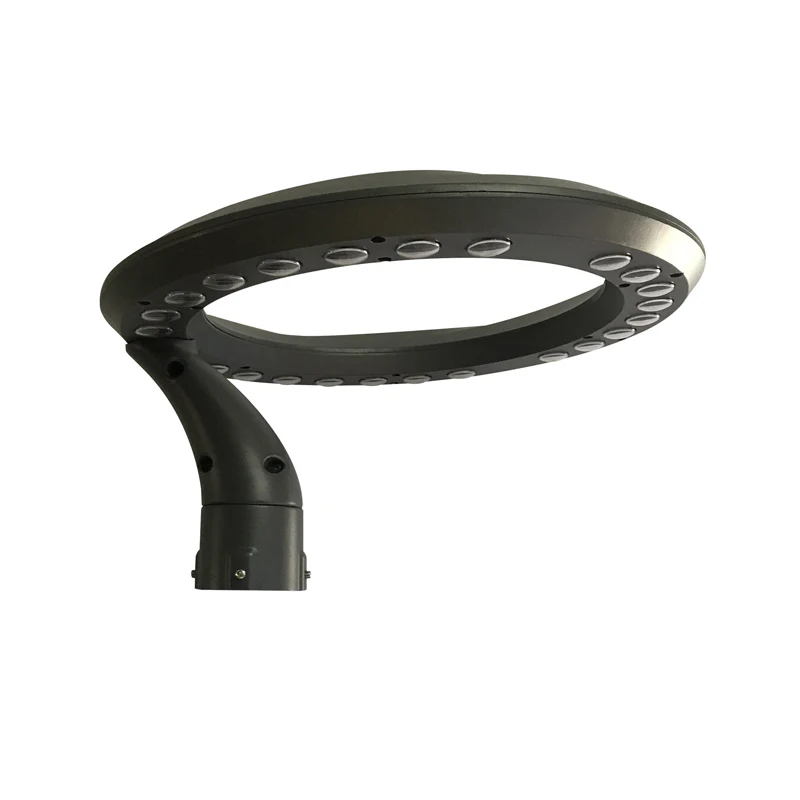 Modern Creative Round Hollow Villa, Back Garden, Riverside Bus Stop, Street Lamp Diameter 76Mm 30W 40W 60W Led Black Aluminum