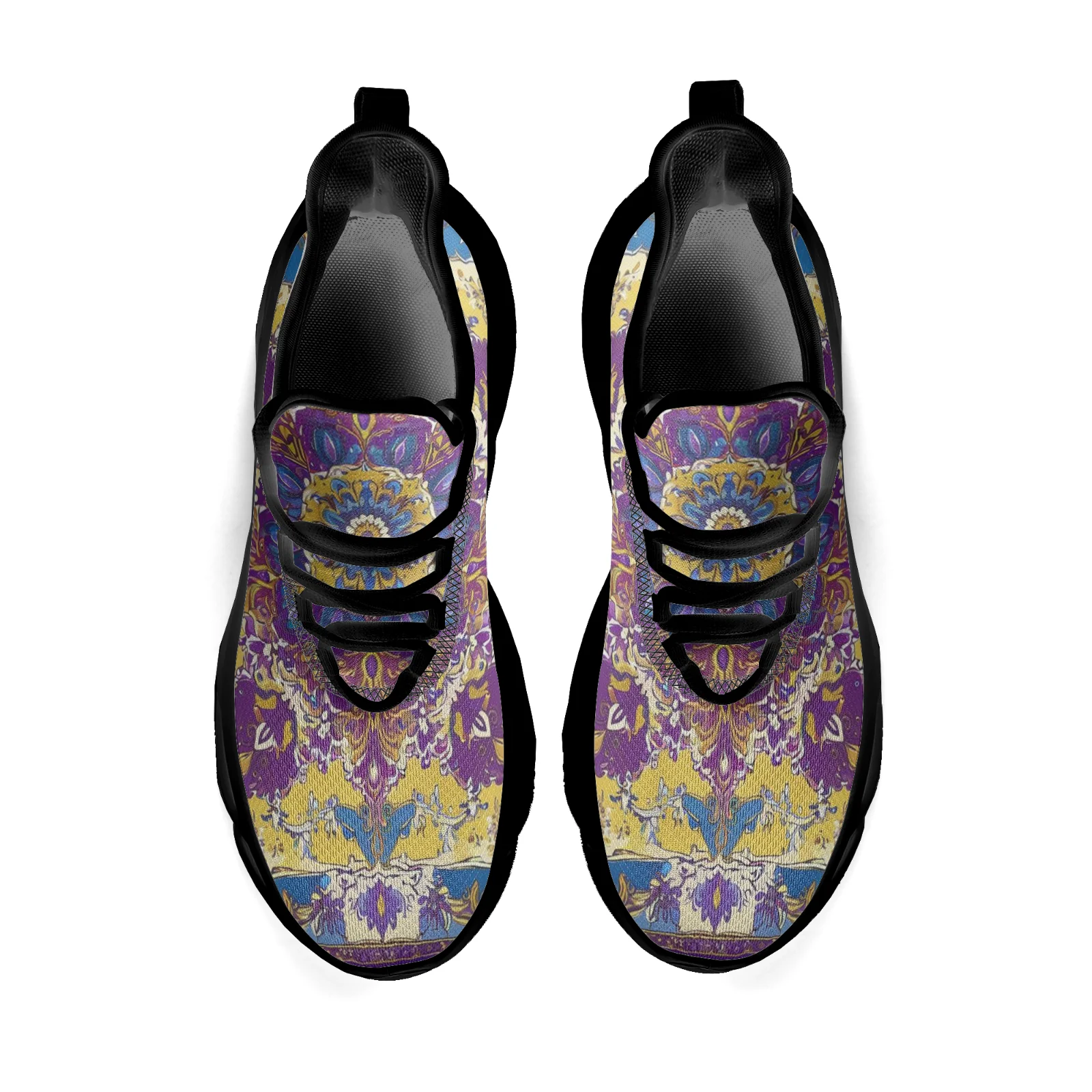 أحذية رياضية كاجوال للرجال والنساء على الطراز البوهيمي الأرجواني، أحذية جري خفيفة الوزن وجيدة التهوية، أحذية رياضية