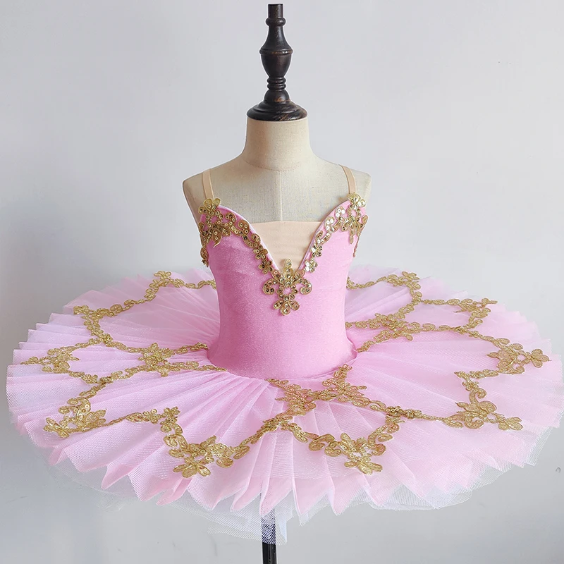 Tutu di balletto professionale Pancake Tutu Ballerina Abito da festa Adulto Donna Bambino Bambini Costume da ballo per balletto