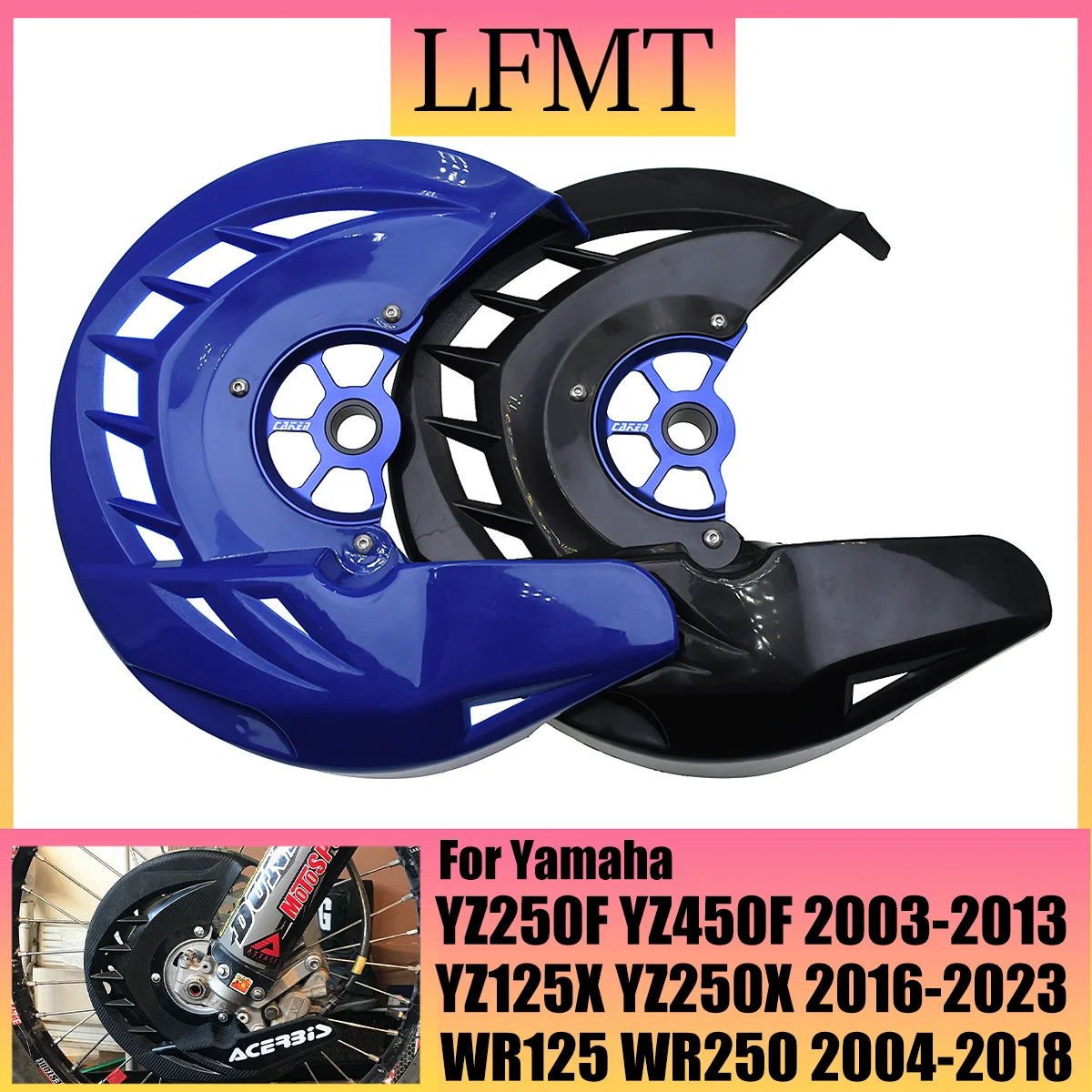 Motorcycle 20mm 22mm front brake disc protection cover Cover For Yamaha YZ250 YZ250F YZ450F YZ125X YZ250X WR125 WR250 WR250F