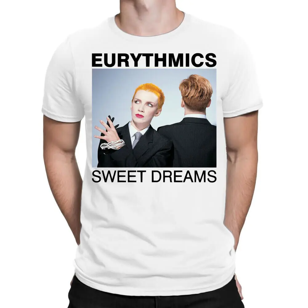 Dark White E-u-r-y-t-h-m-i-c-s UK Retro Art Premium T-Shirt Anime Graphic T-shirts Vintage High Quality 100%Cotton