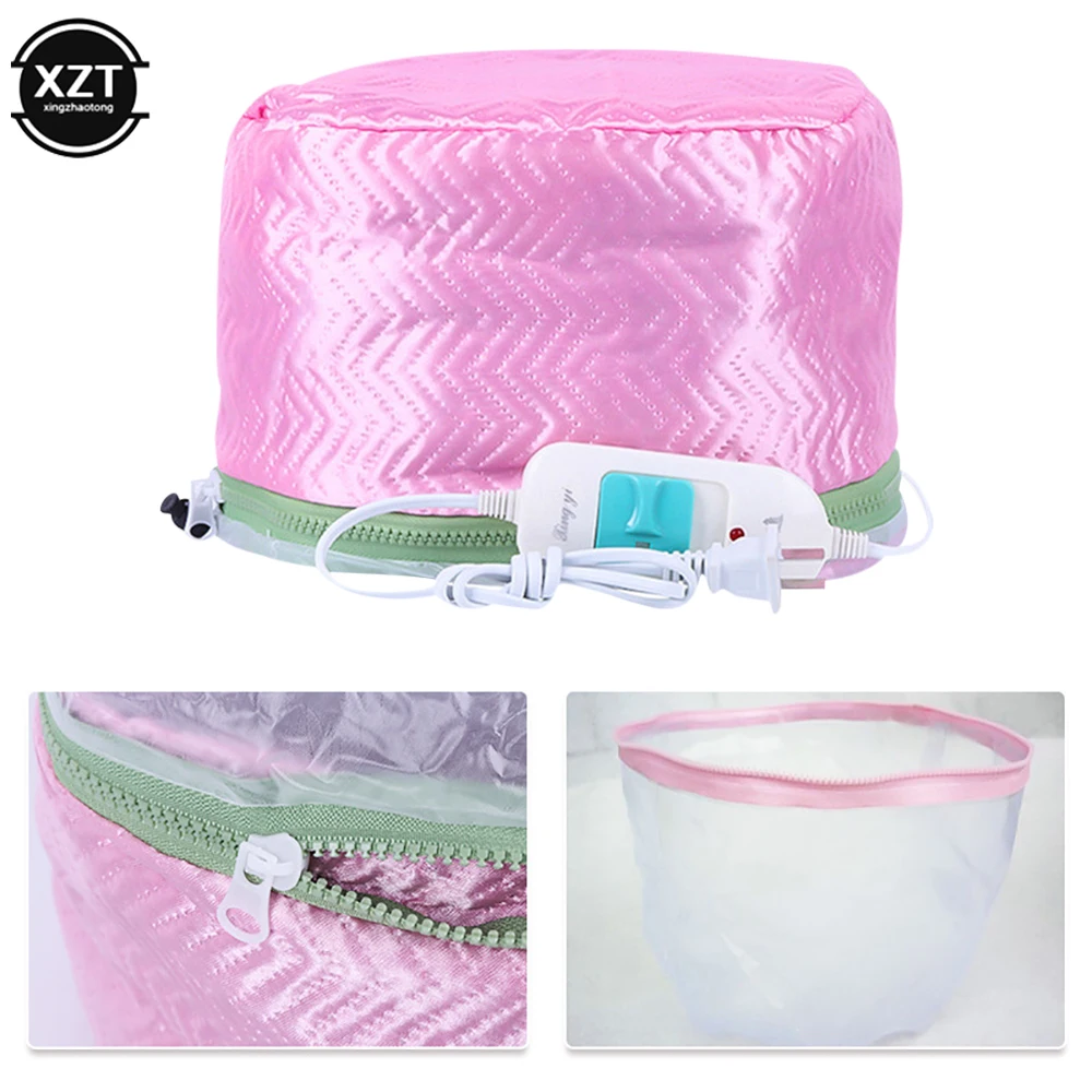 Thermo-cap for Hair Thermal Cap Household Adjustable Treatment Hair Steamer Hats for Perm Hair Coloring Oil Baking EU UK US Plug