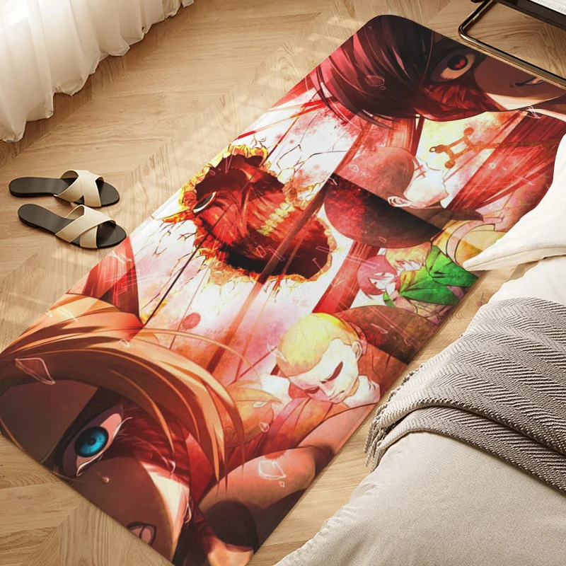 

Anime Bedroom Rug Slip-resistant Attack on Titan Hallway Entryway Living Room Foot Mat Non-slip Kitchen Carpet Entrance of House