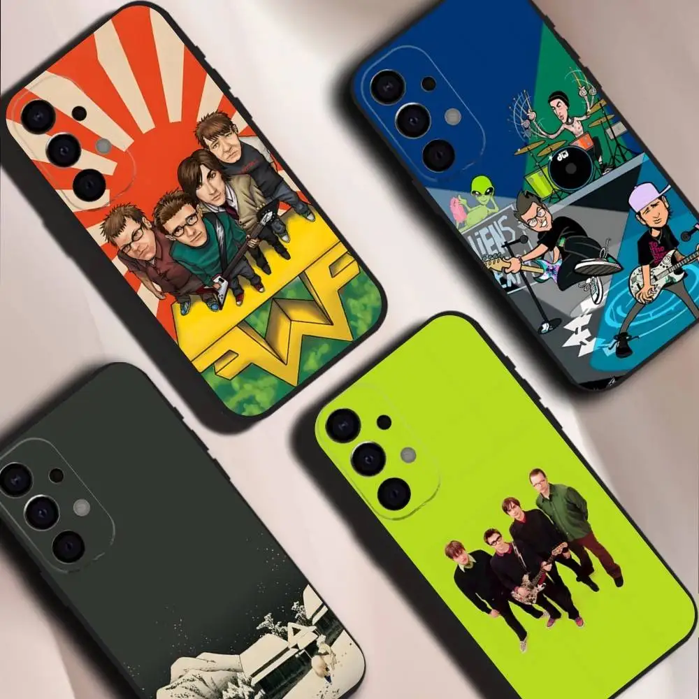 W-Weezer Band For Samsung S26,S25,S24,Ultra,S20,S30,Plus,S22,S23,Ultra,Plus,5G Soft TPU Cover Phone Case