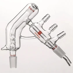 SYNTHWARE Microstiller with interlayer and vertical spines, Upper joint 10/18, Ohter joints 14/20, Borosilicate glass, D371418