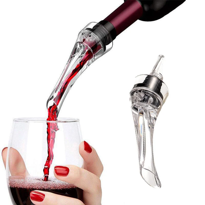 YZ Acrylic Wine Aerator Pourer Premium Aerating Pourer Red Wine Decanter Cap Spout Stopper Bottle Mouth Dispenser Decanter Spout