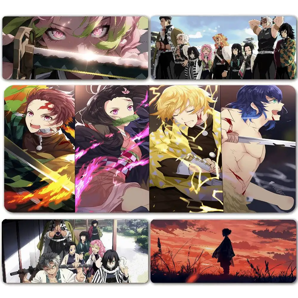 Large Demon Slayer Mouse Pad, Desk Keyboard Mat for Laptops, PC Accessories, Desk Protector, Gaming Mat, Rubber Mat