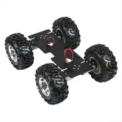 Carro programável do robô da roda Off-Road para Arduino, grande chassi do tanque RC, motor 4WD, carga 5kg, motor 12V DC, kit DIY