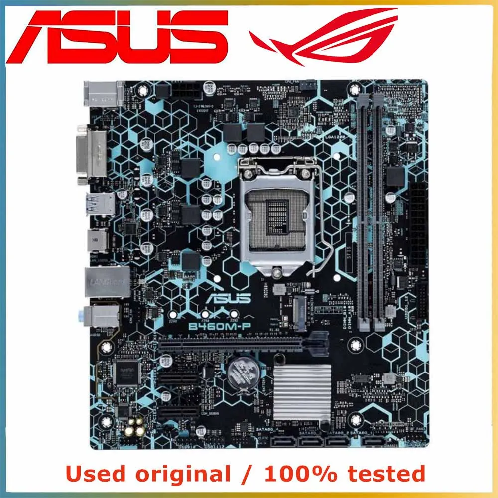 ASUS B460M-P Motherboard Intel B460 LGA 1200 DDR4 M.2 Support Core I3-10100 10400 10700 10900 G6505 CPU