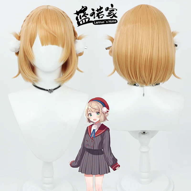 

Hololive Shishiro Botan Cosplay Wig Anime Game Role-playing Halloween Party Synthetic Wig