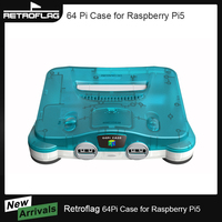 Retroflag 64Pi Case with Dual USB Ports, SD Card Storage, Safe Shutdown and Reset for Raspberry Pi5