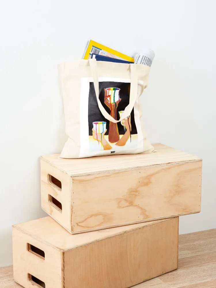 ثلاثة من الكؤوس ملصق فخر حمل حقيبة المرأة حمل حقيبة حقائب النساء حقيبة كبيرة حقائب مخصصة