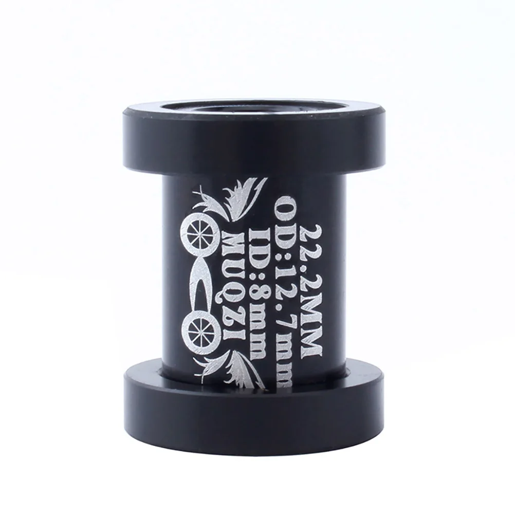 Rear Shock Bushing For Mountain Bike 12.7Mm Outer 8Mm Inner Diameter 22.2*12.7*8Mm Black Aluminum Alloy Sleeve Durable