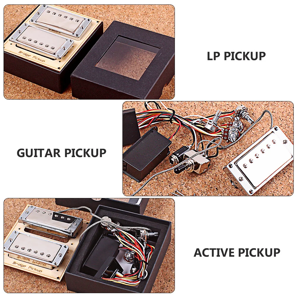 

1Set Active Guitar Pickup Humbucker Lightweight Durable Standard Size Electronic Circuit Replacement