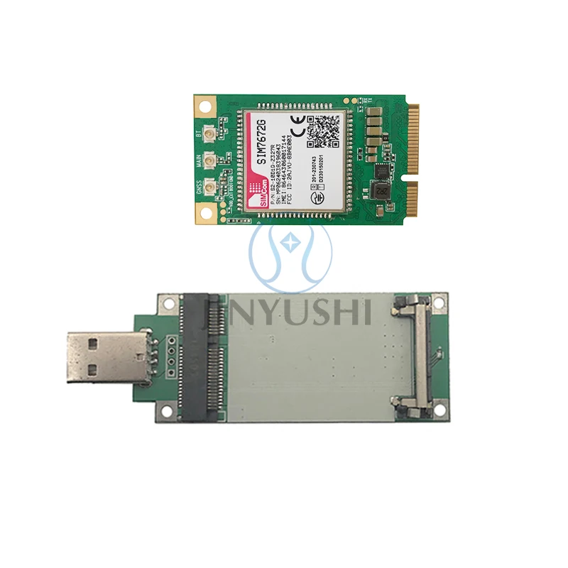 SIMCOM SIM7672G MINI PCIE lngv ไม่สนับสนุน GPS 4G LTE โมดูล Cat1 FDD ทั่วโลกเข้ากันได้ SIM7000G SIM800A SIM7070G