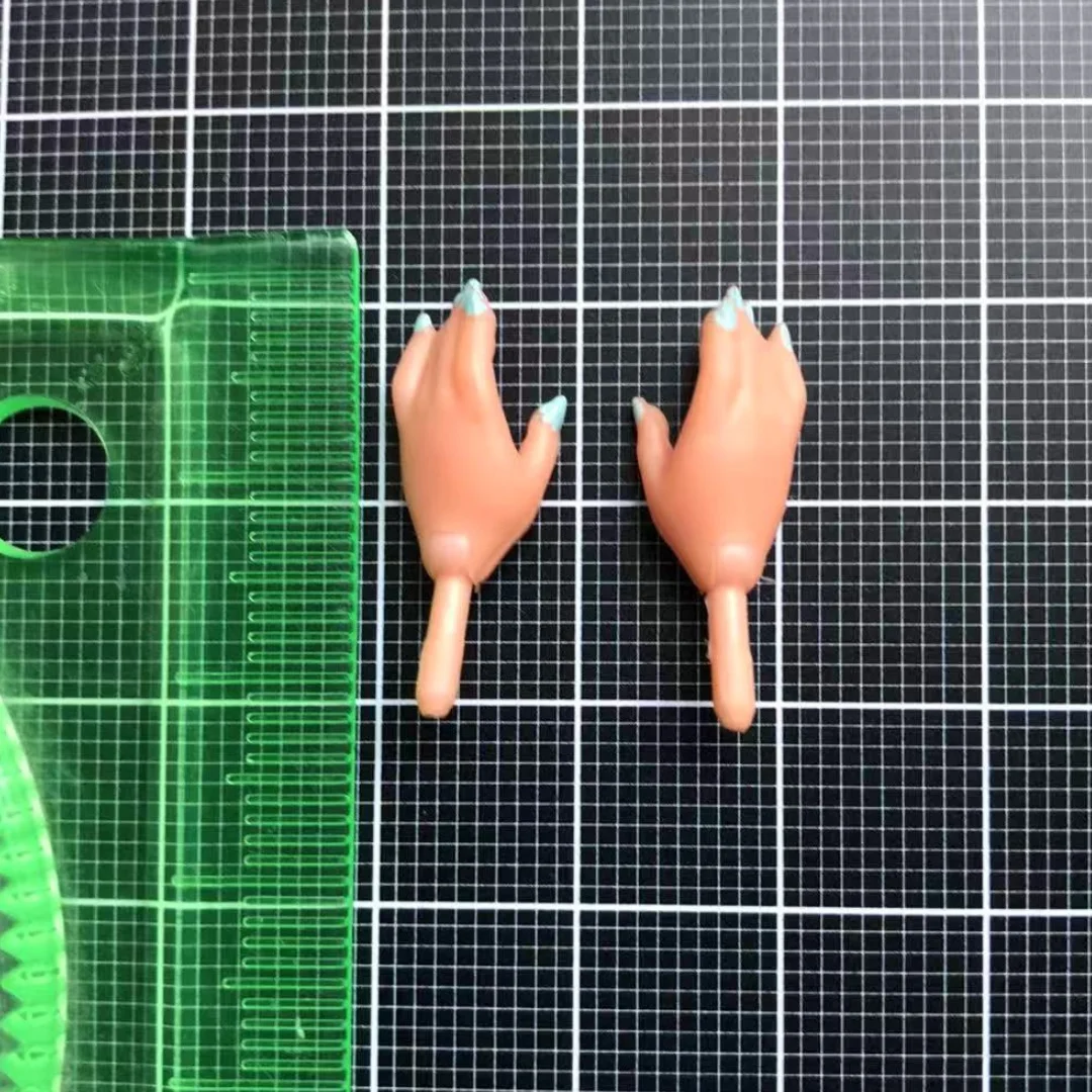 1/6 Doll Replacements Hands With Nail Polish Doll Parts White Brown Black Color Hands LOL Little Sister Doll Parts