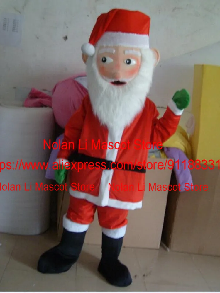 Brand New Custom Adult Santa Claus Mascot Costume Birthday Party Cartoon Anime Cosplay Makeup Holiday Celebration Gift 659