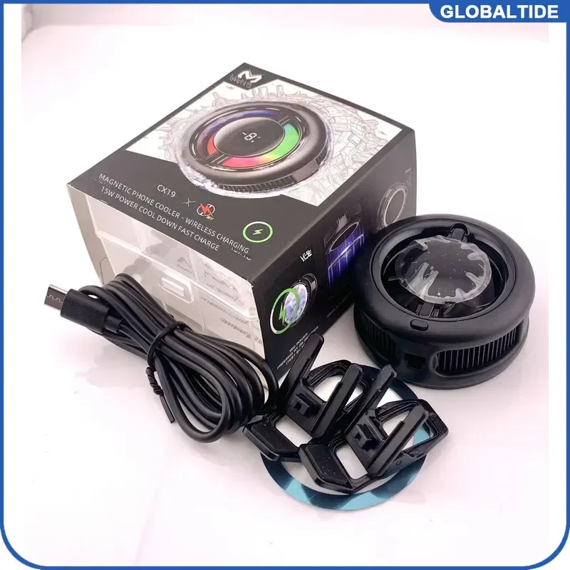 Magnetic Wireless Charger Semiconductor Phone Cooler 15W Fast Cooling Large Display High Power Mobile Radiator Test Probes