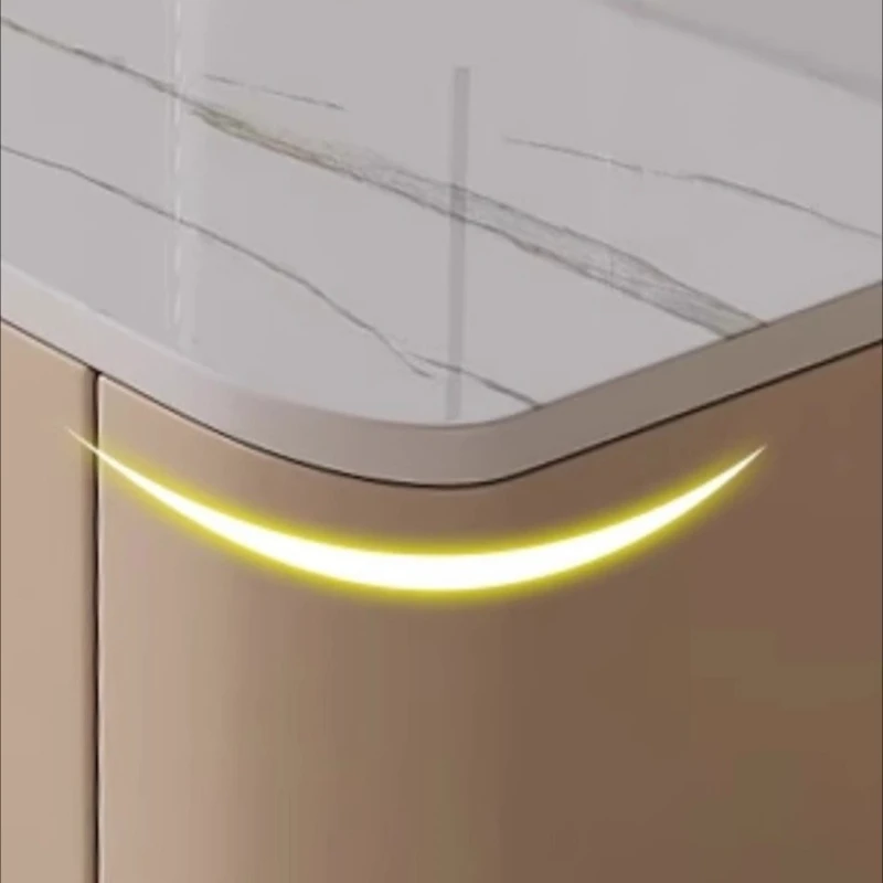 بلاطة صخرية فاخرة خفيفة 180 200 220 240 260 280 300 320 340 360 380 سم حامل تلفاز خزانة تلفزيون أثاث غرفة المعيشة طاولات القهوة #4