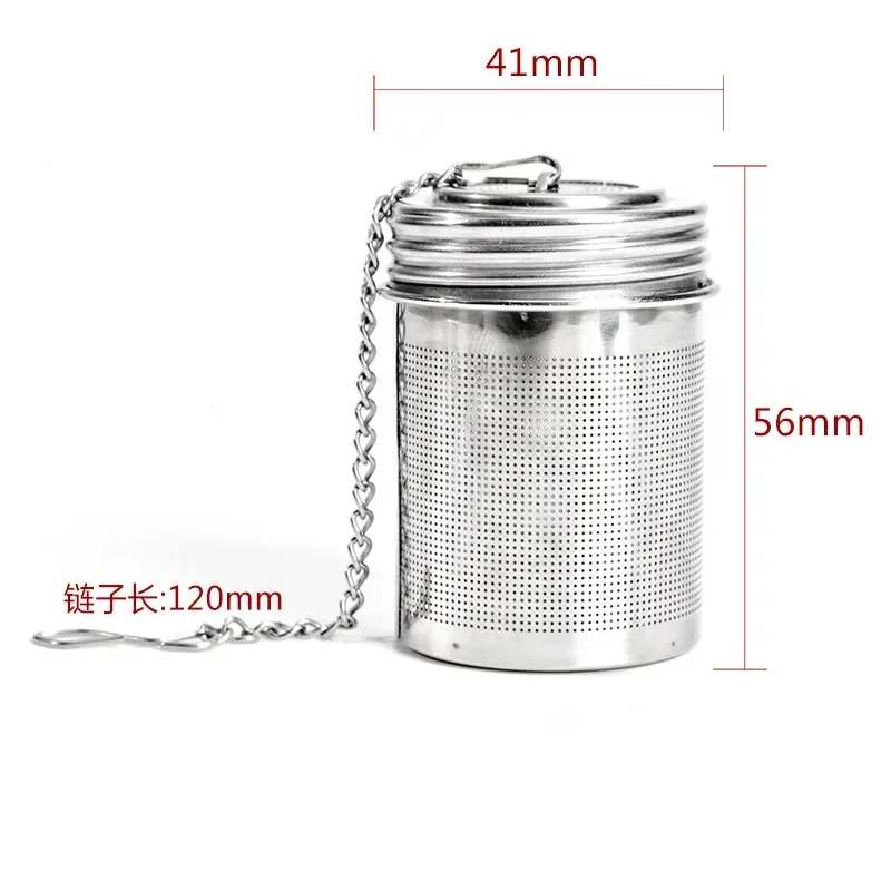 304 Infuser teh Stainless Steel, saringan daun bumbu Herbal teko dapat digunakan kembali jala Filter kreatif aksesoris dapur rumah