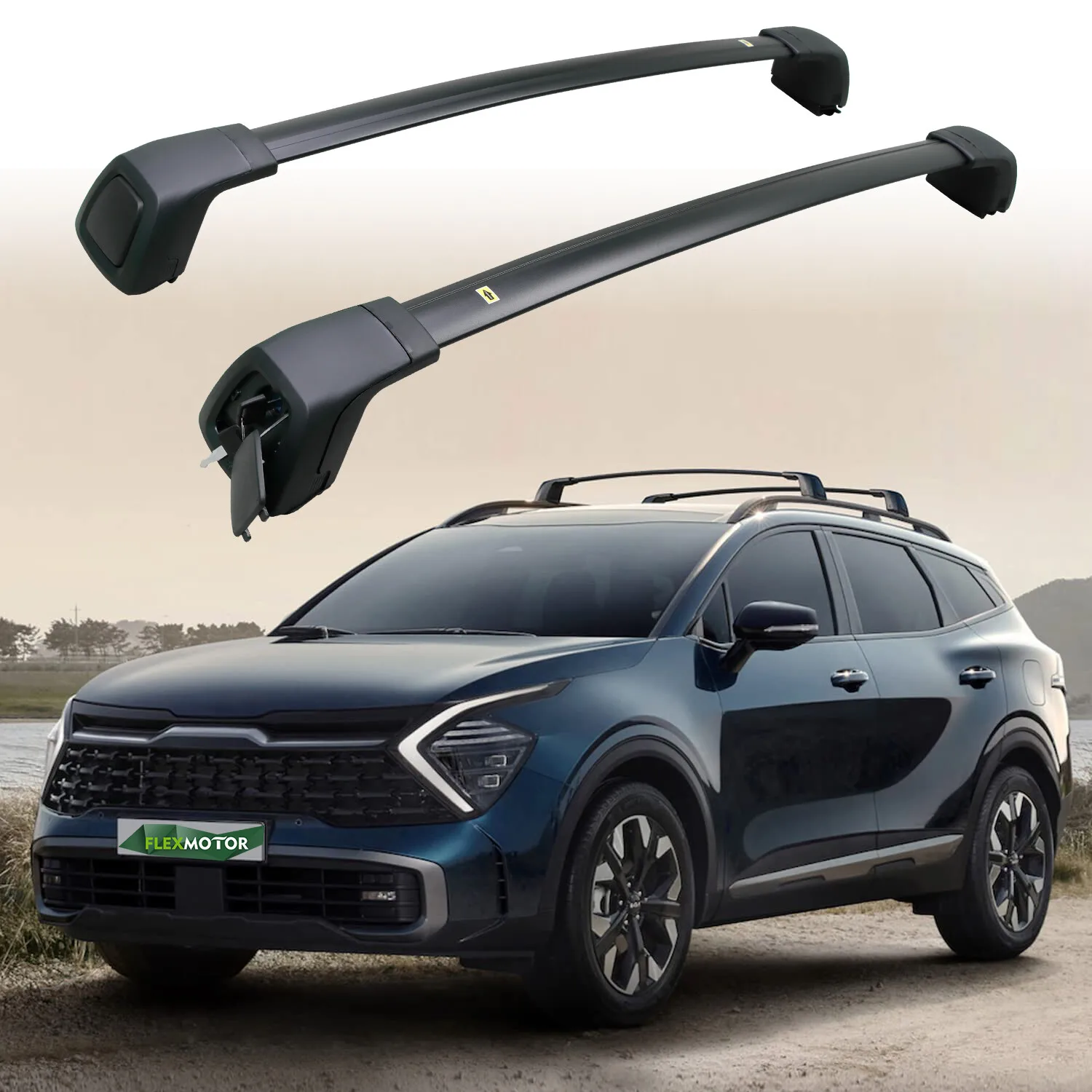 

Cross Bars for KIA Sportage 2023 2024 Roof Rack Rail Luggage Carrier for Canoe