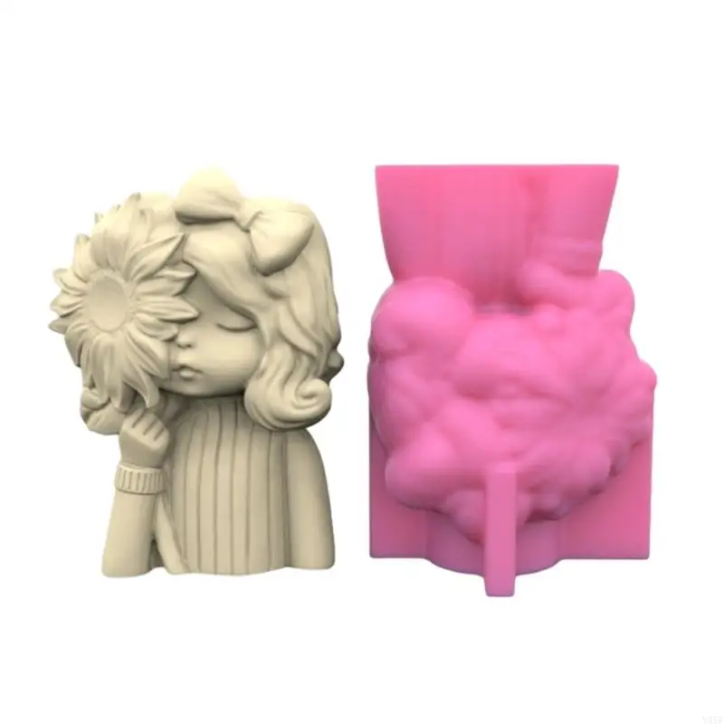 

Y55F Flowerpot Concrete Mold Storage Box Resin Mould DIY Planter Mold