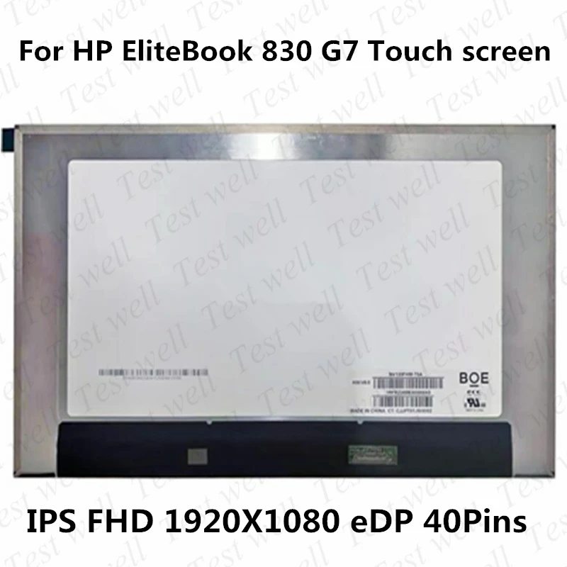 13.3'' LCD Touch Screen Panel Matrix For HP EliteBook 830 G7 EDP 40 Pins NV133FHM-T0A B133HAK02.4 FHD 1920x1080