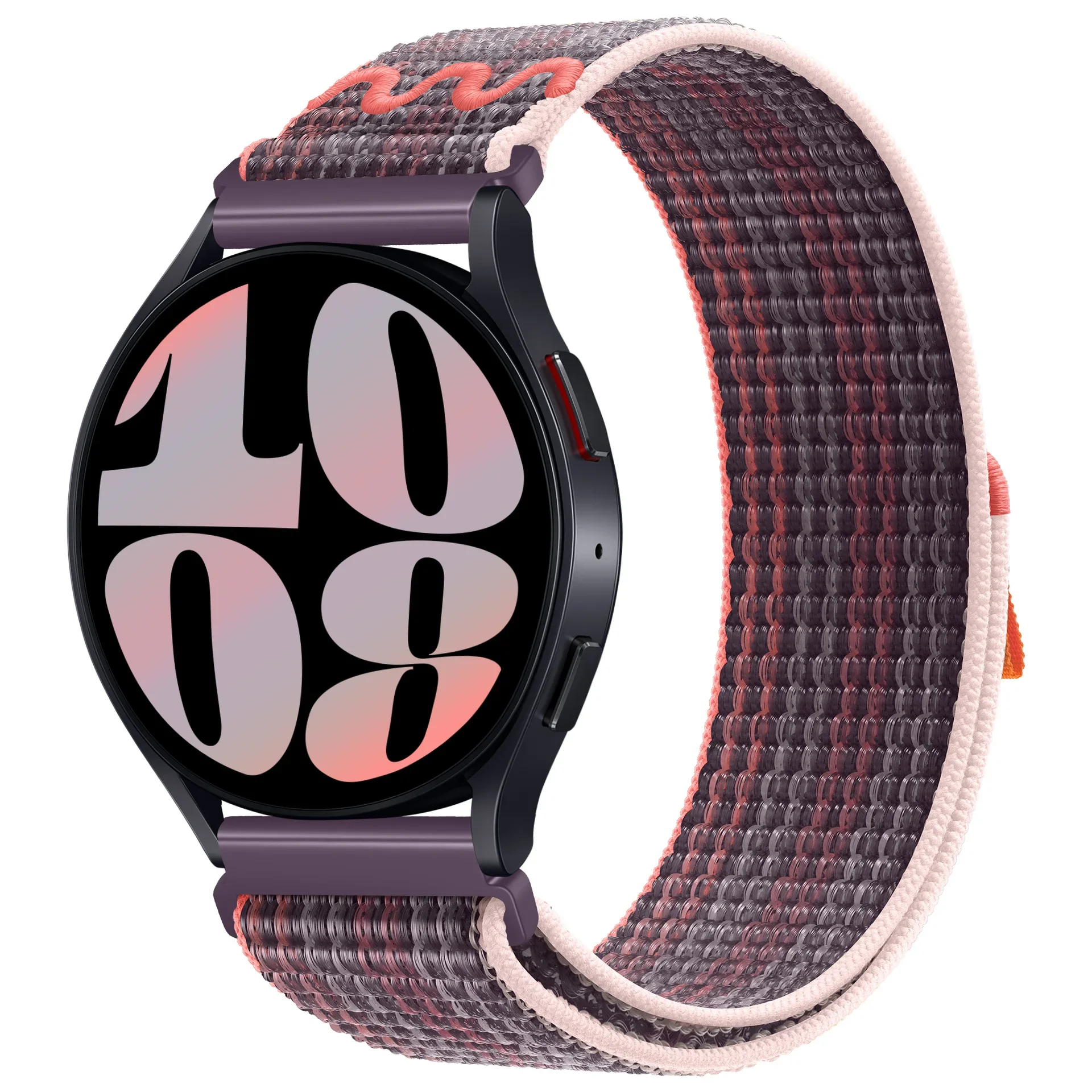 Huawei Watch 5 4 GT5 GT4-3、Samsung Watch 7 6 5 4 40/44mm、Amazfit BIP 6対応 22mm 20mm ナイロンループバンド リストバンド ブレスレット