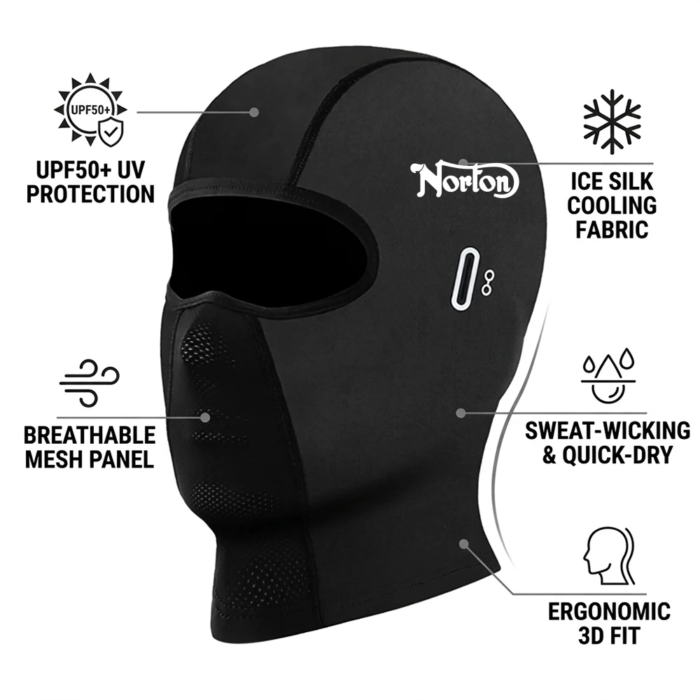 For Norton Commando 850 (1973-1975) – All-Season Balaclava, Summer Breathable Full Face Mask, Winter Warm Ski Cap