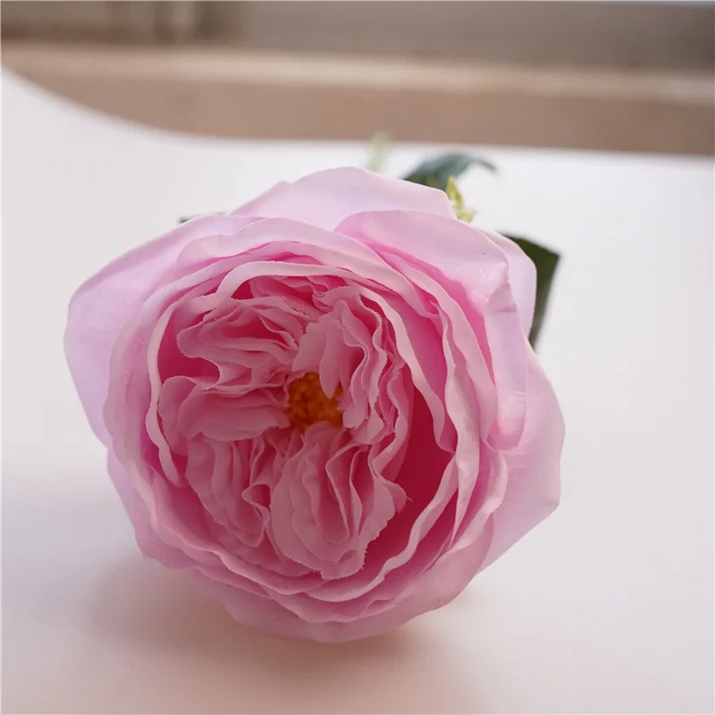 5 teil/los feuchtigkeit spendende Austin Rose künstliche Blumen echte Berührung Rosen Hochzeits dekor Latex Blume Braut strauß Home Party Blumen – Detail 5