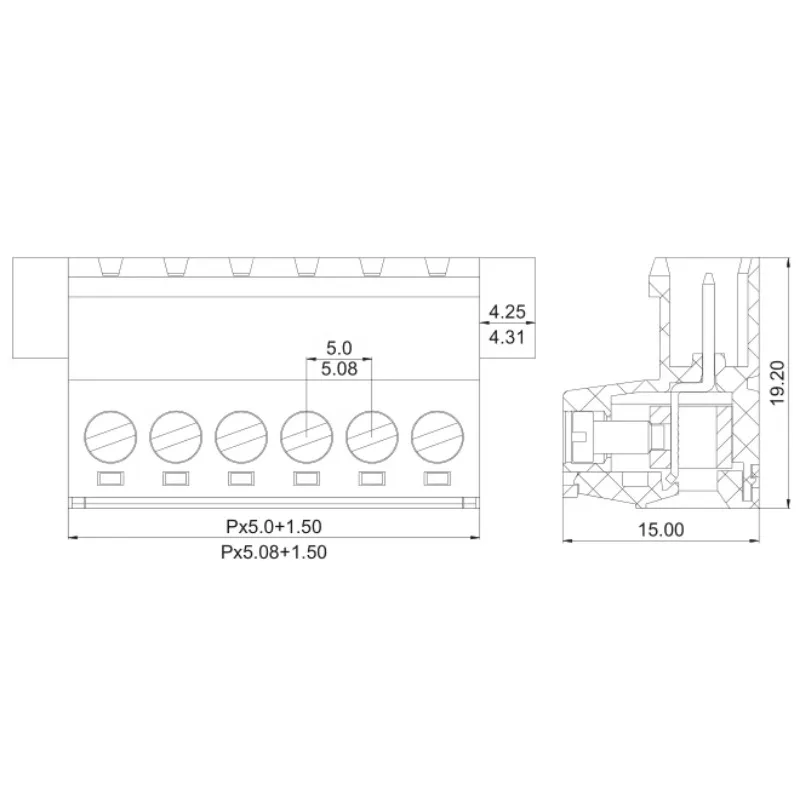 5sets Wall mounted 2EDGWC-5.08mm welding free docking socket with 2EDGKDM 2p-24pin spring pressure wire plug complete set