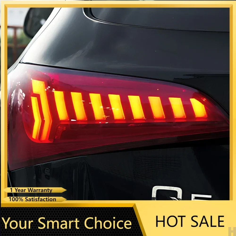 Plug and Play Car Taillights Assembly for Audi Q5 2008-2018 Rear Lamps Upgrade Q7 Style Dynamic Flicker Signal Lamp Accessories