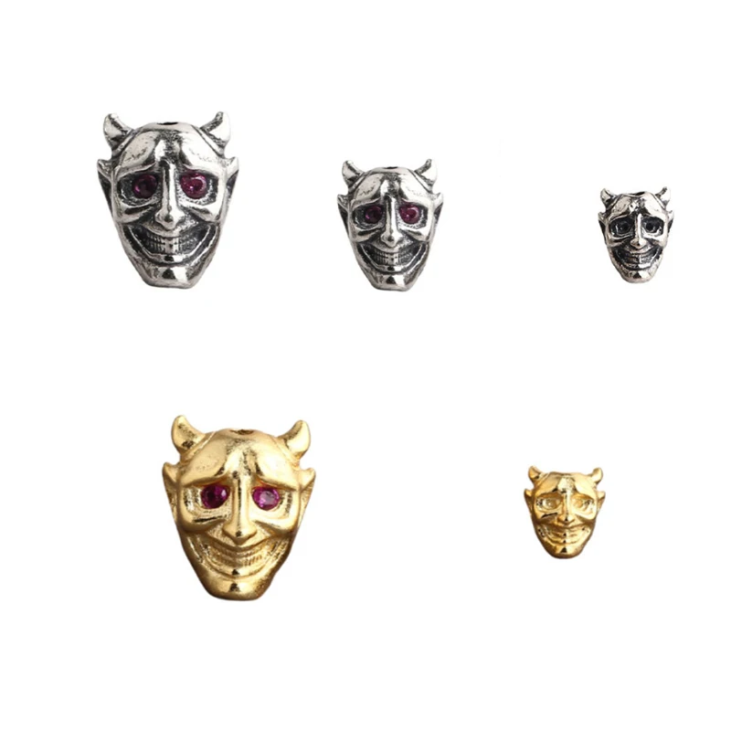 Handcrafted Vintage 925 Silver Demon Beads DIY Jewelry Findings