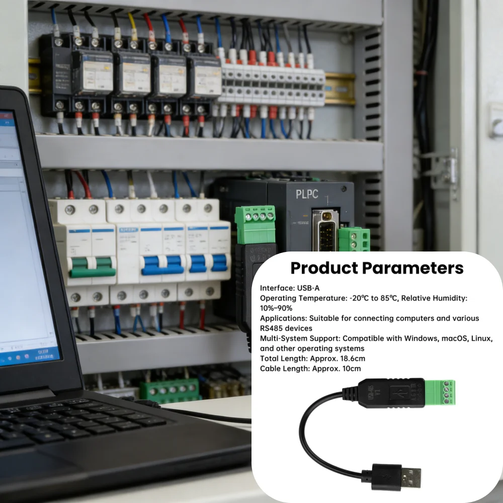 USB to RS485 serial converter communication module CH340 chip PLC serial port IO module Signal processing module