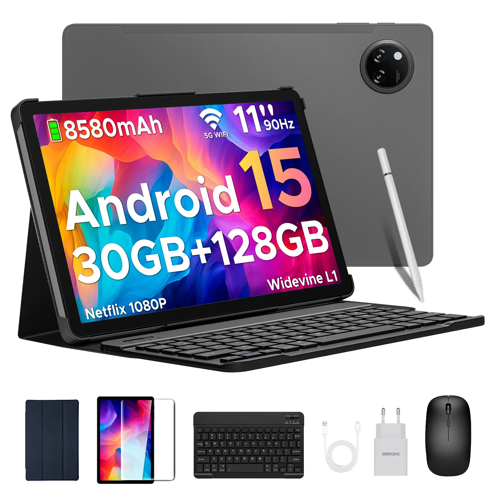 DOOGEE Tab A9 Pro+ Tablet PC Android 15 Dual Speakers 11'' Screen