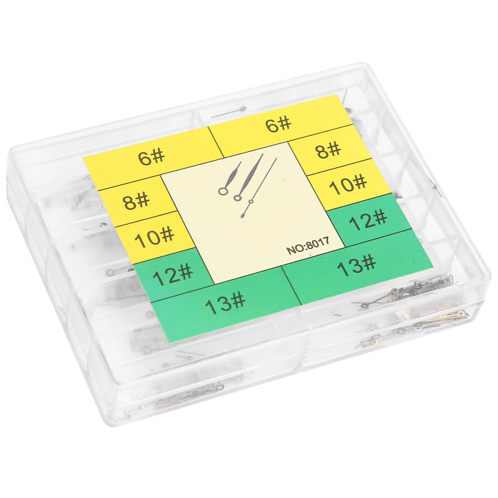 

100 комплектов светящихся стрелок для часов из сплава 2035 # 6- # Набор из 13 стрелок и штифтов для часов с механизмом Miyota 2035, комплект для ремонта часов