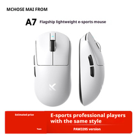 Mchose A7 Mouse Tri Mode 2.4hz Bluetooth Wireless Lightweight Pc Accessory Paw3950 E-Sports  Customization Gamer Desktop Gifts