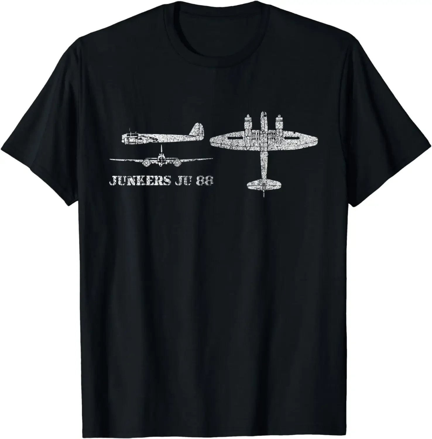 

WWII German Luftwaffe Junkers Ju 88 Fighter Bomber T-Shirt 100% Cotton O-Neck Summer Short Sleeve Casual Mens T-shirt Size S-3XL