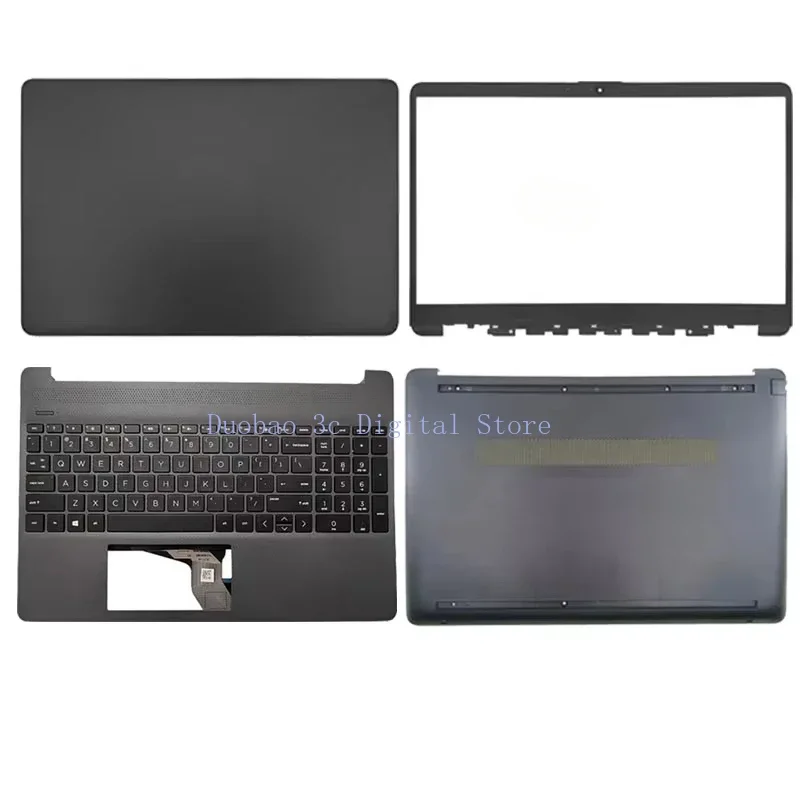 For HP TPN-Q222 Q230 15-EF 15S-FQ 15S-FR 15S-EQ 15-DY 15-ER LCD Back Cover Front Bezel Laptop Palmrest Hinges Bottom Case