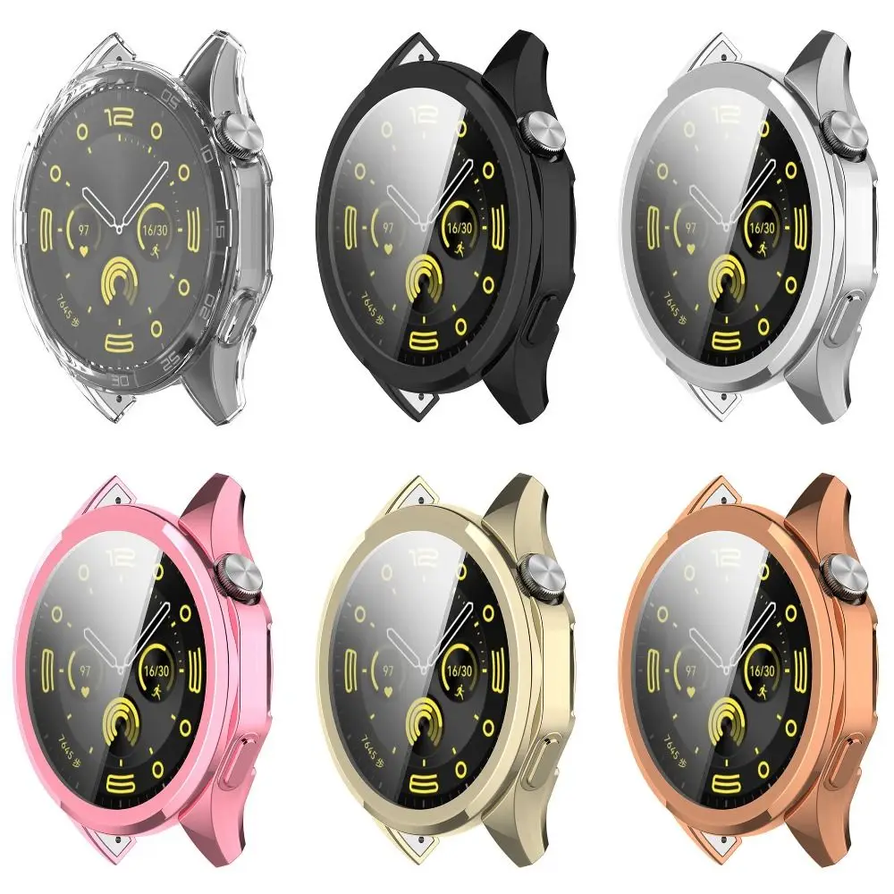 Soft TPU Case For Huawei Watch GT 4 41/46mm Full Cover Screen Protector Replacement Protective Shell Watch band Accessories