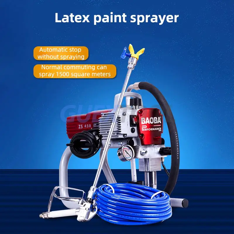 High Pressure Airless Latex Paint Spraying Machine Latex Paint Spraying Machine Household Wall Paint Paint Spraying Machine